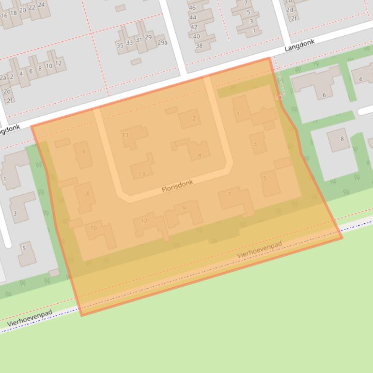 Kaart van postcodegebied 4707VM.