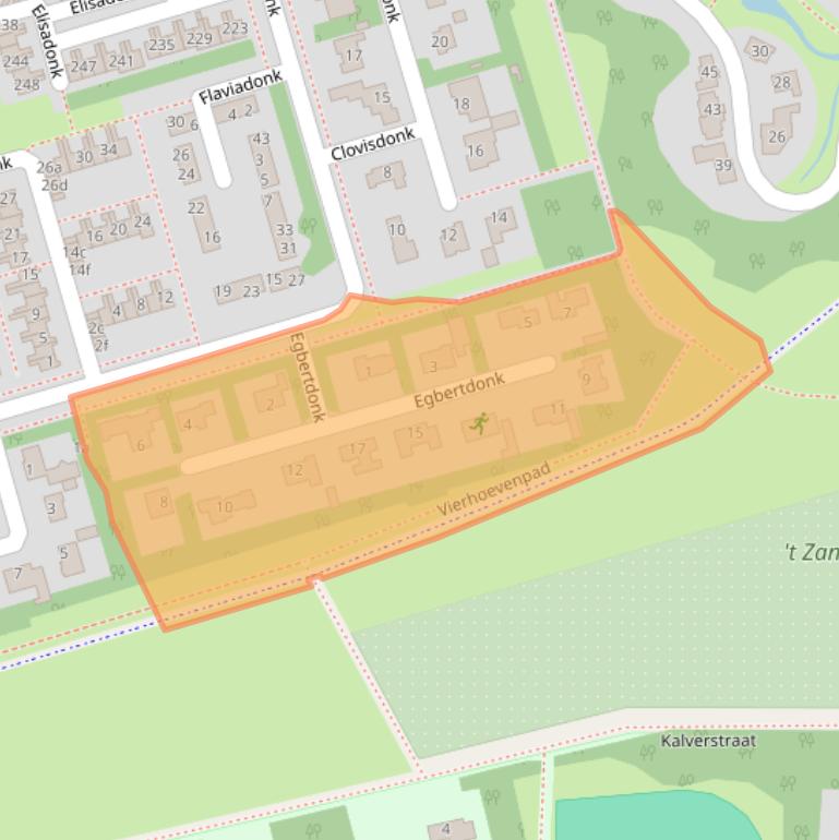 Kaart van postcodegebied 4707VN.