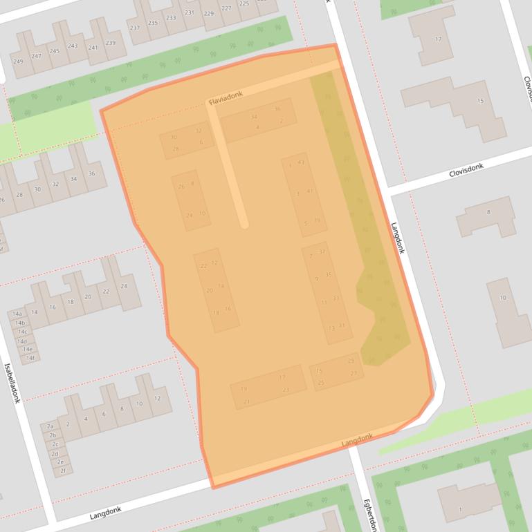 Kaart van postcodegebied 4707VV.