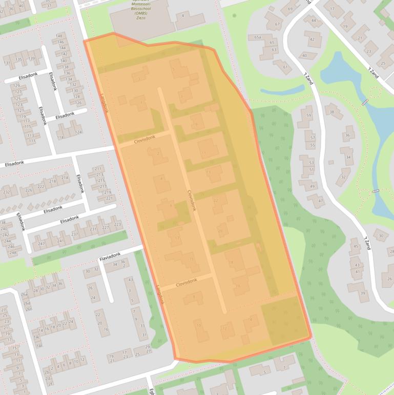 Kaart van postcodegebied 4707VW.