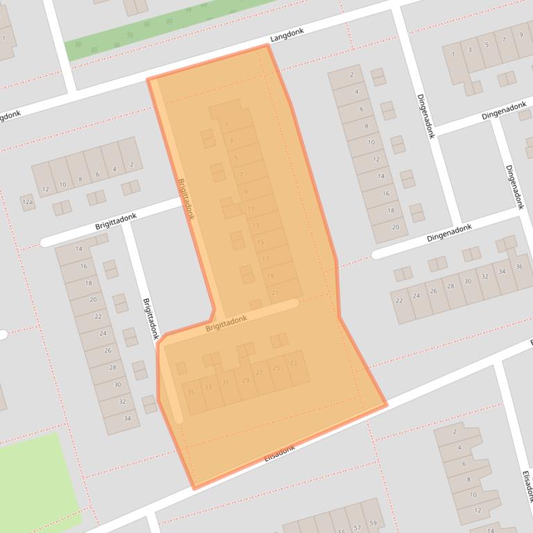 Kaart van postcodegebied 4707WH.