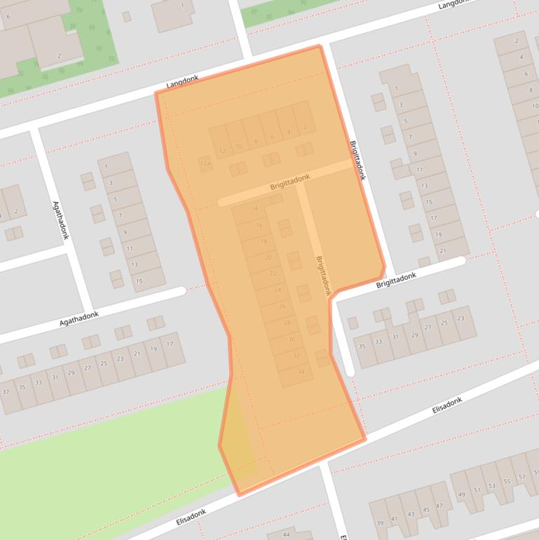 Kaart van postcodegebied 4707WJ.