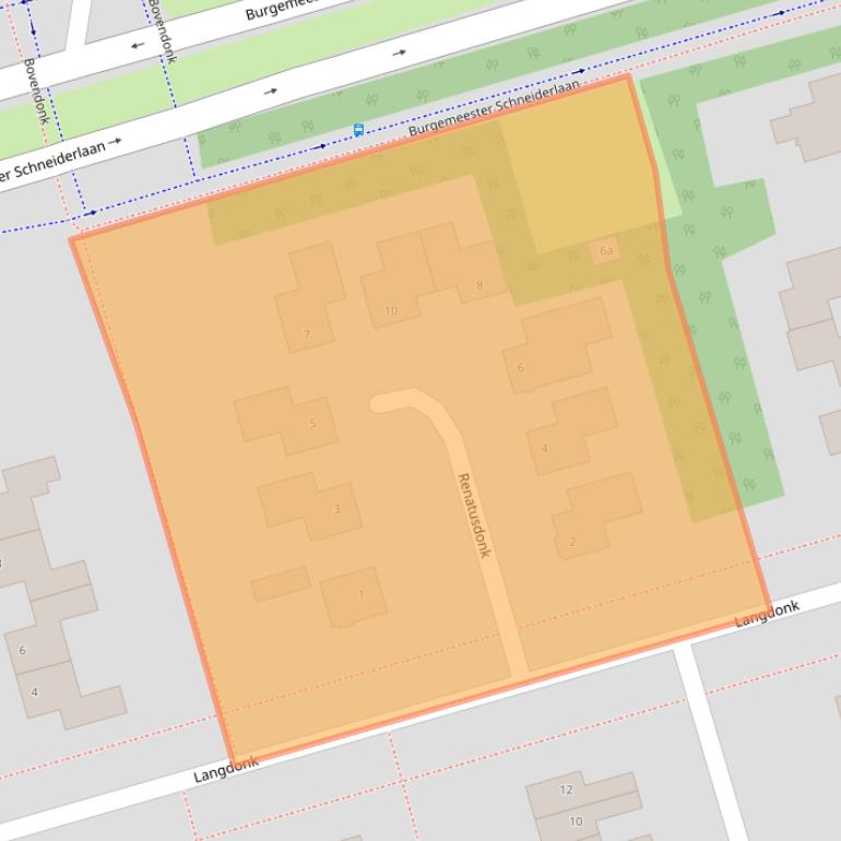 Kaart van postcodegebied 4707XA.