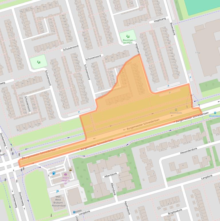 Kaart van postcodegebied 4707XK.