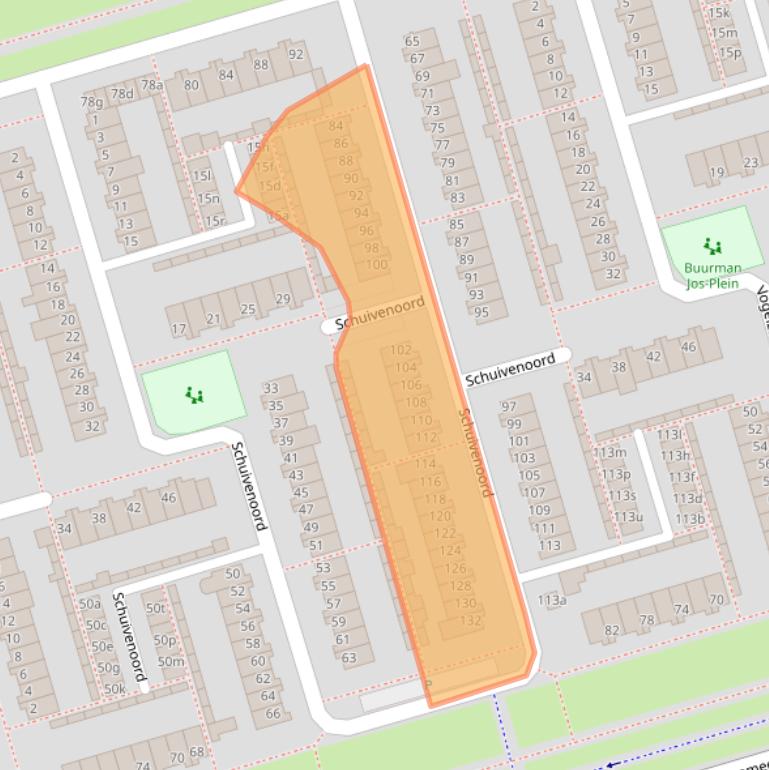 Kaart van postcodegebied 4707XS.