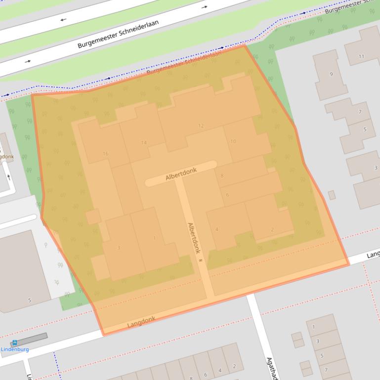 Kaart van postcodegebied 4707XZ.