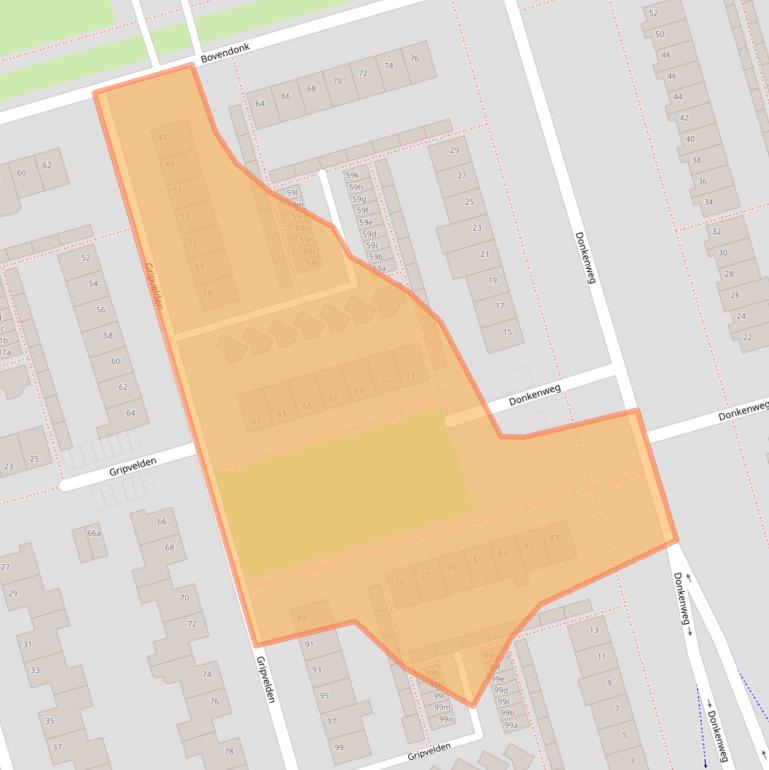 Kaart van postcodegebied 4707ZB.