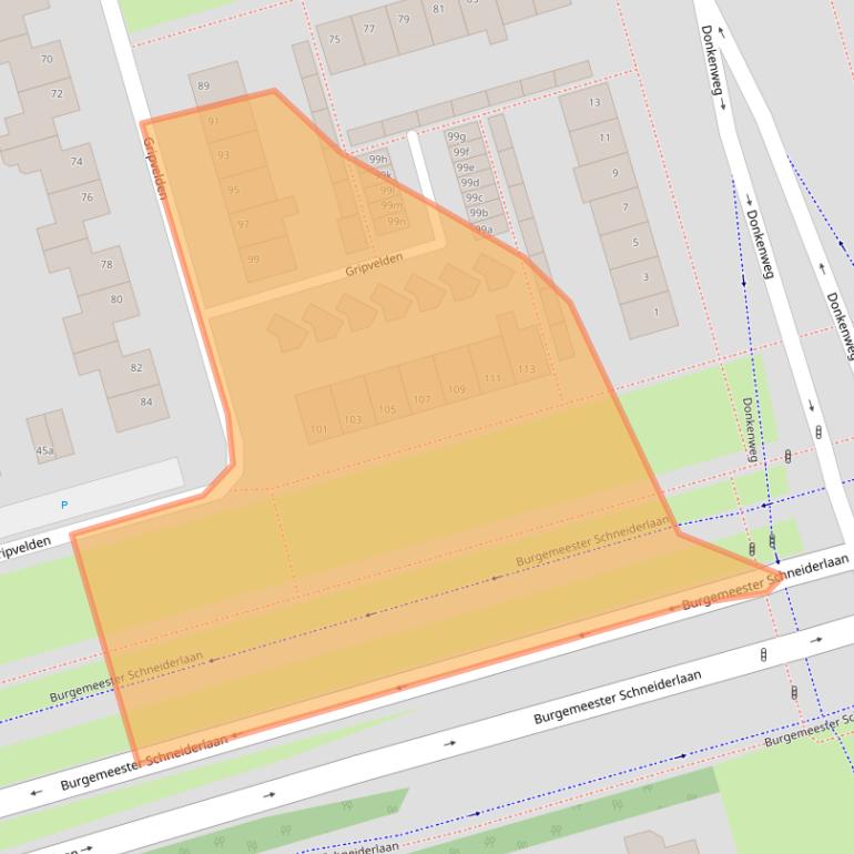 Kaart van postcodegebied 4707ZC.