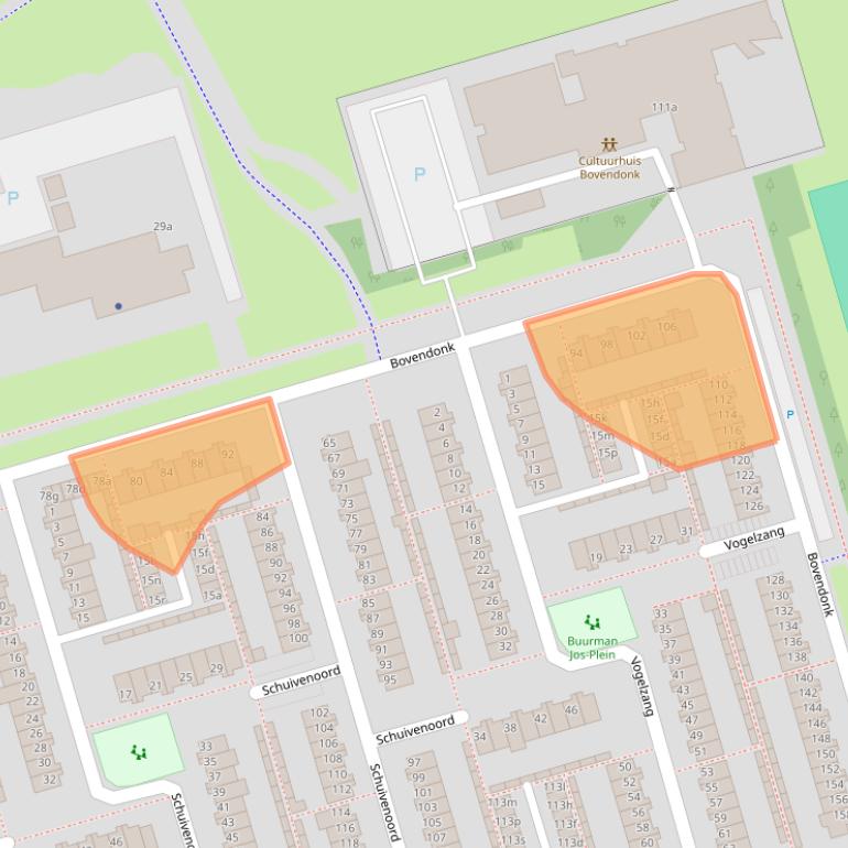 Kaart van postcodegebied 4707ZV.