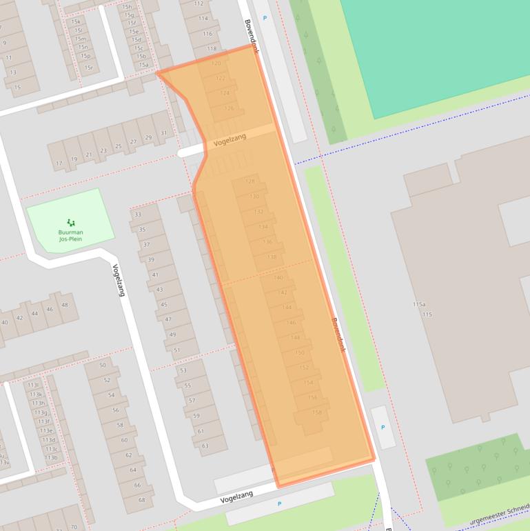 Kaart van postcodegebied 4707ZW.