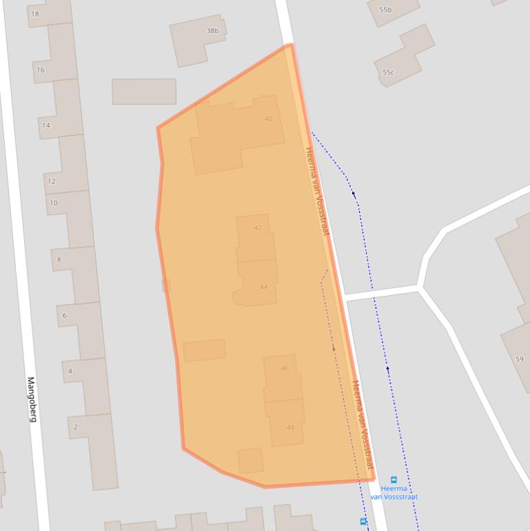 Kaart van postcodegebied 4708AZ.