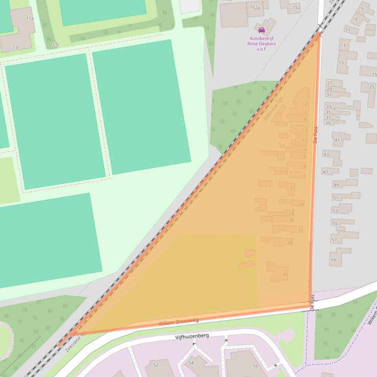 Kaart van postcodegebied 4708BA.