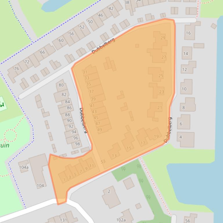 Kaart van postcodegebied 4708DH.