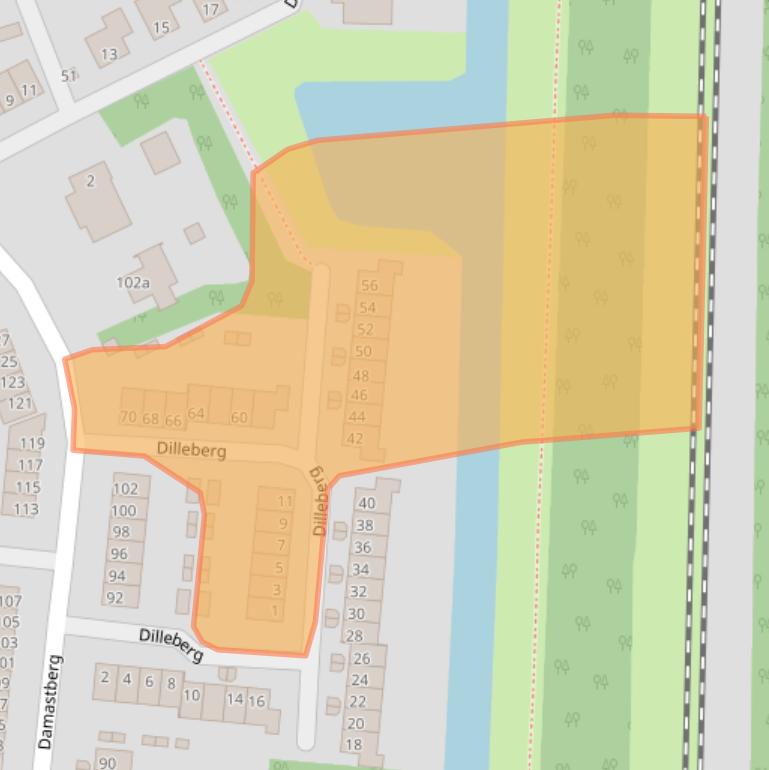 Kaart van postcodegebied 4708DM.