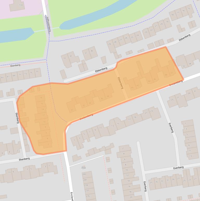 Kaart van postcodegebied 4708EA.