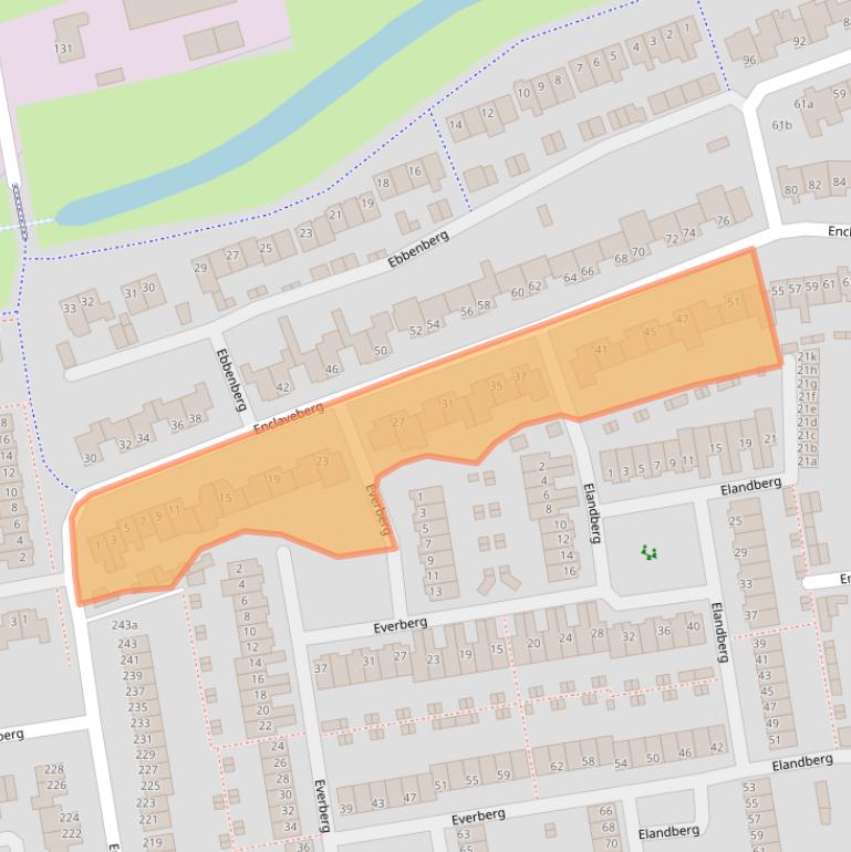 Kaart van postcodegebied 4708ED.