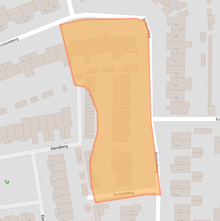 Kaart van postcodegebied 4708EE.