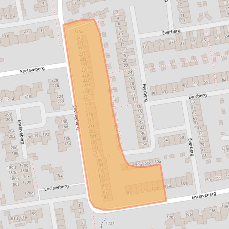 Kaart van postcodegebied 4708EH.