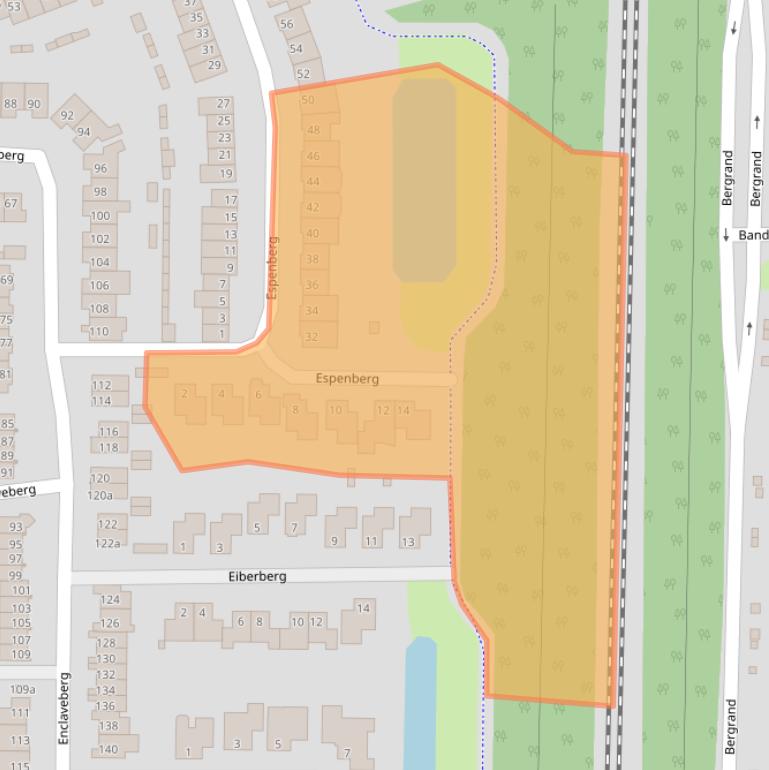 Kaart van postcodegebied 4708EL.
