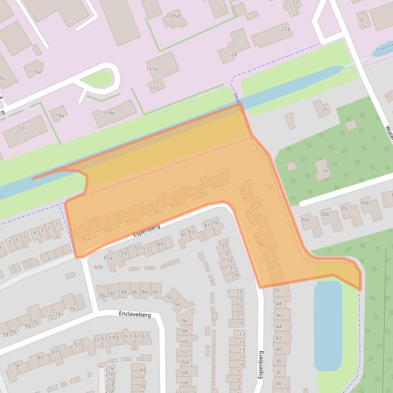 Kaart van postcodegebied 4708EM.