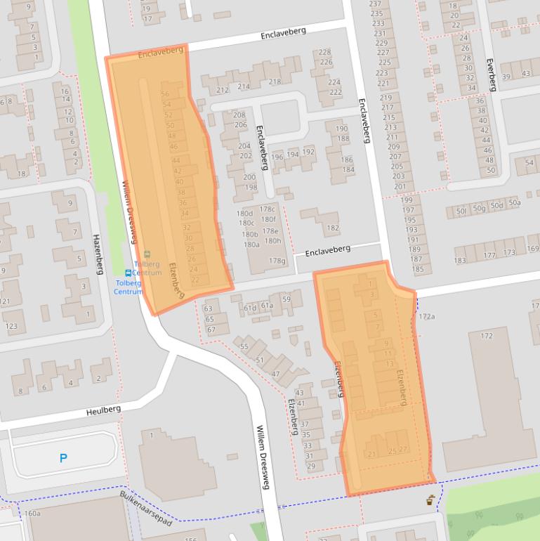 Kaart van postcodegebied 4708ES.