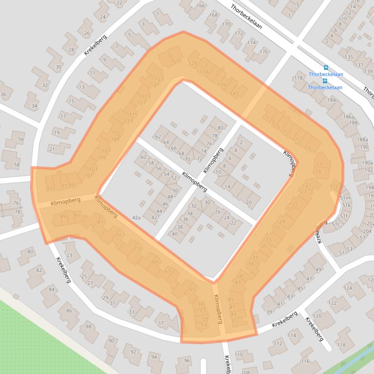 Kaart van postcodegebied 4708KL.