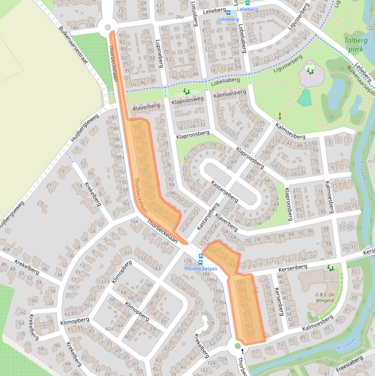 Kaart van postcodegebied 4708KT.