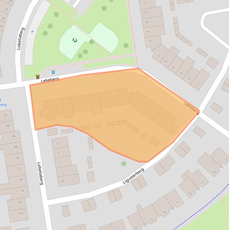 Kaart van postcodegebied 4708LL.