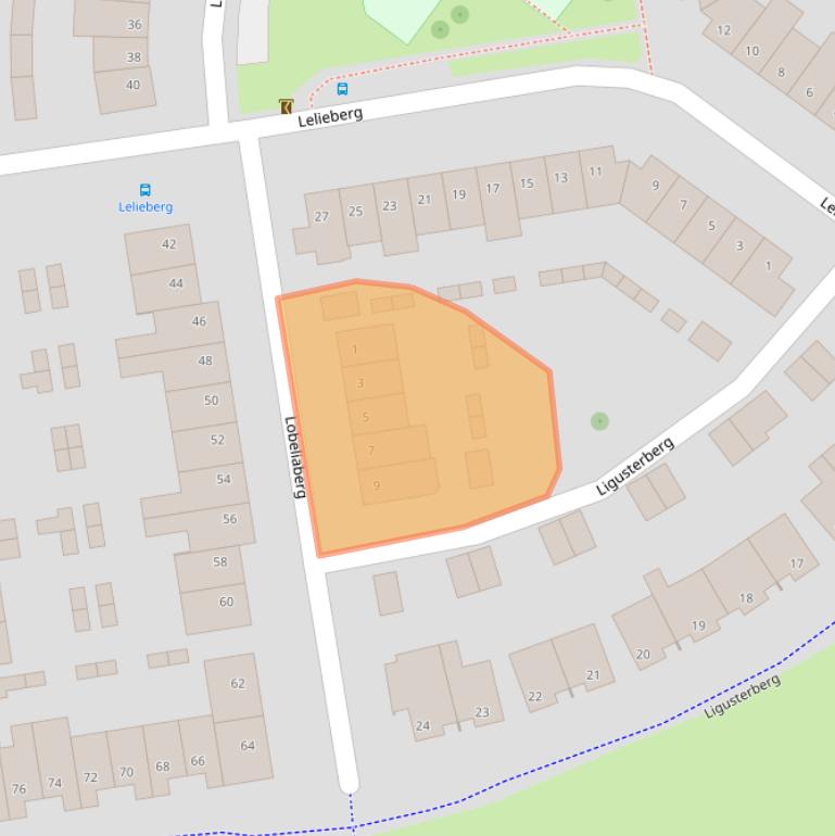 Kaart van postcodegebied 4708LR.