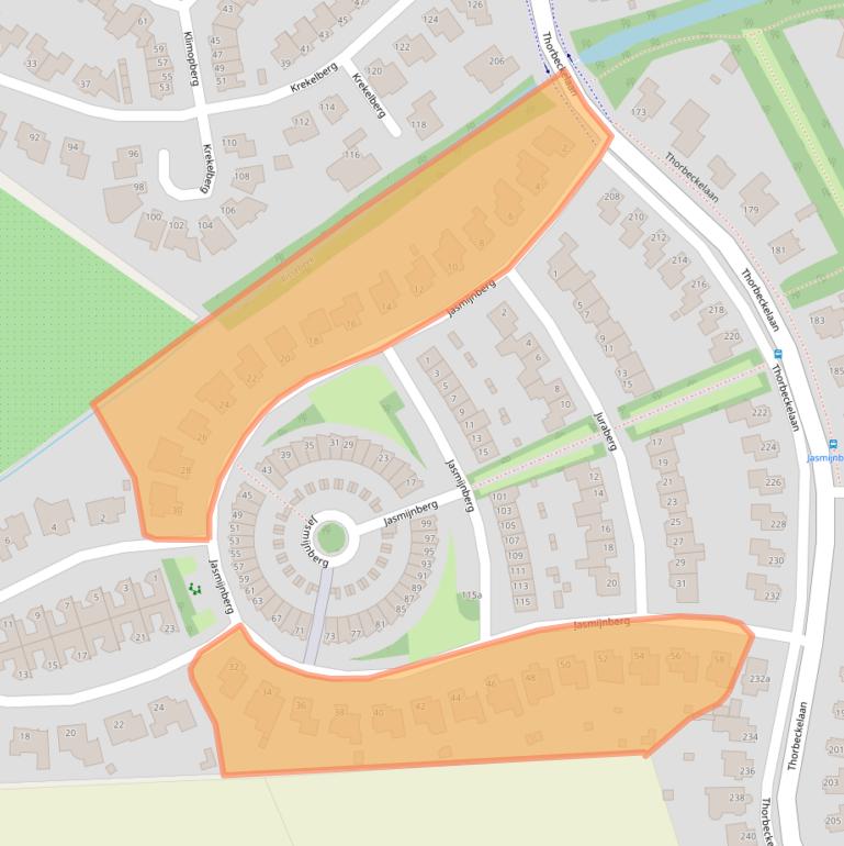 Kaart van postcodegebied 4708MB.