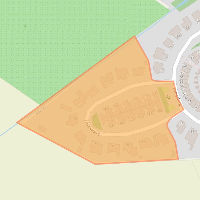 Kaart van postcodegebied 4708MC.