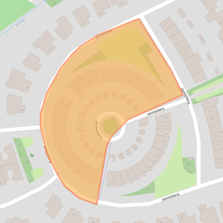 Kaart van postcodegebied 4708MN.