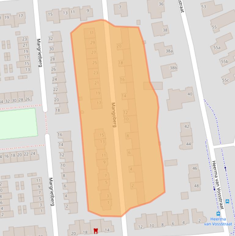 Kaart van postcodegebied 4708NS.