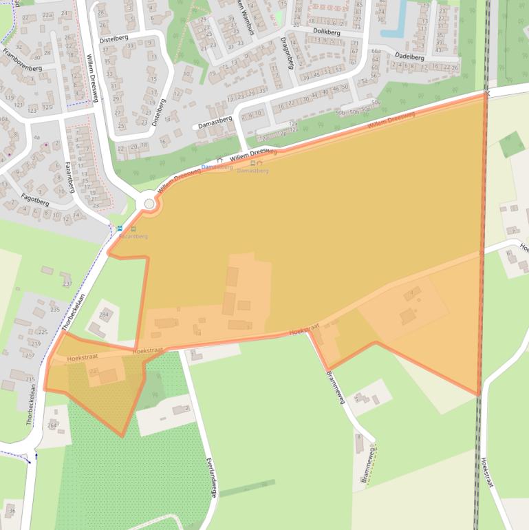 Kaart van postcodegebied 4708PL.