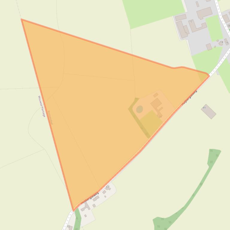 Kaart van postcodegebied 4708SH.