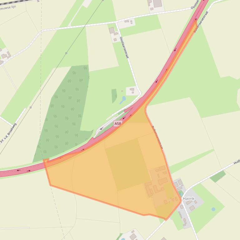 Kaart van postcodegebied 4708SJ.