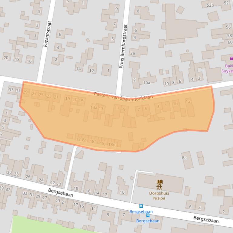 Kaart van postcodegebied 4709AE.