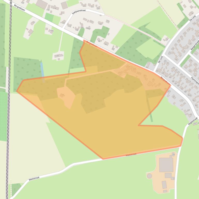 Kaart van postcodegebied 4709AL.