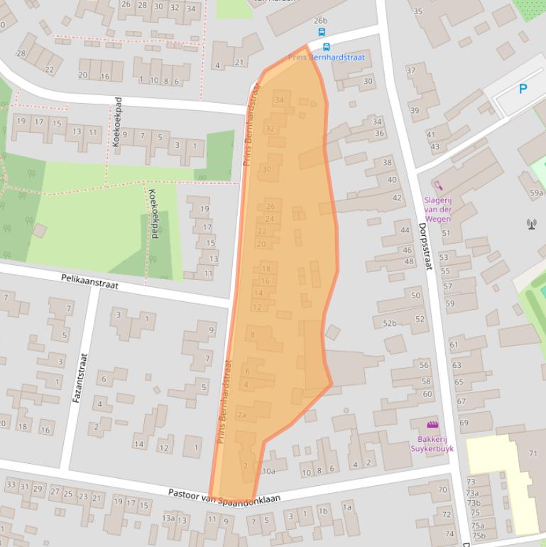 Kaart van postcodegebied 4709AV.