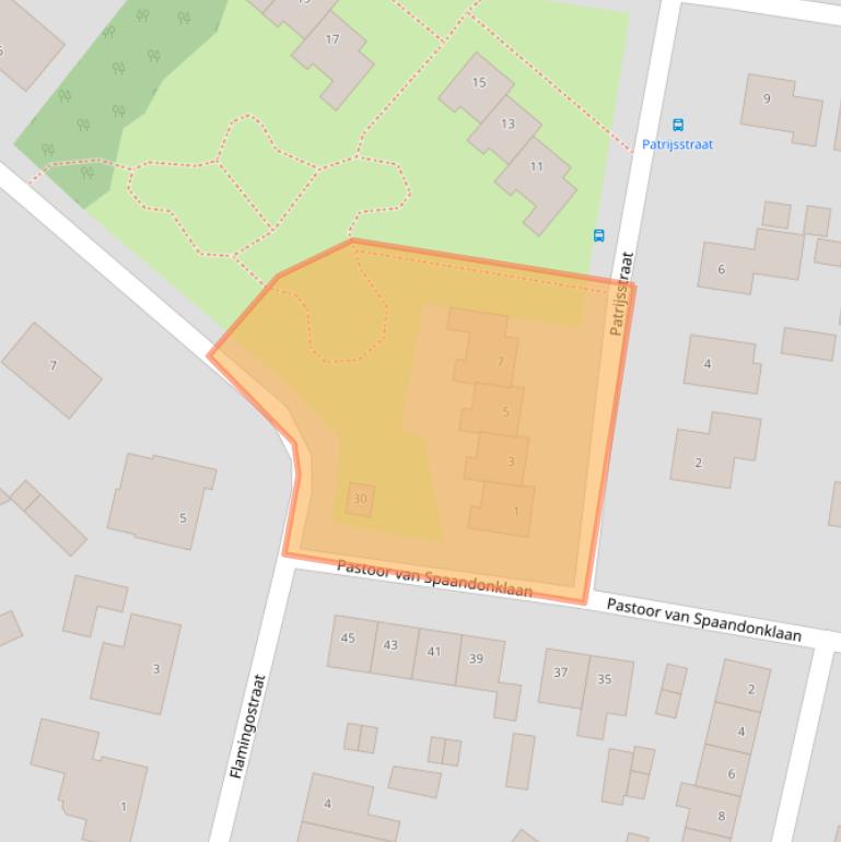 Kaart van postcodegebied 4709BA.