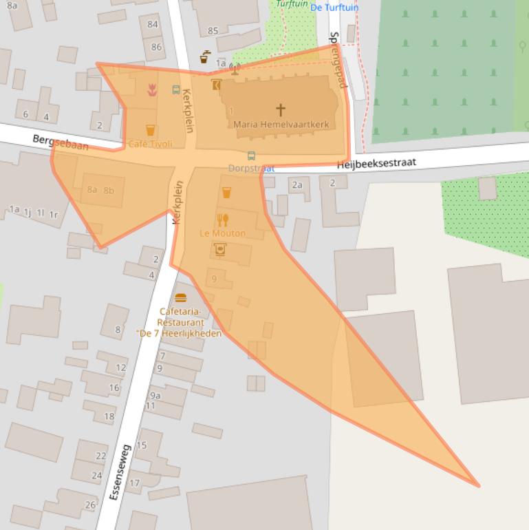 Kaart van postcodegebied 4709BJ.