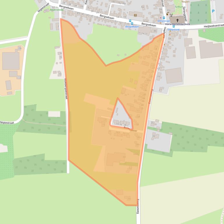 Kaart van postcodegebied 4709BL.