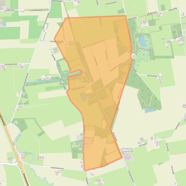 Kaart van postcodegebied 4709PB.