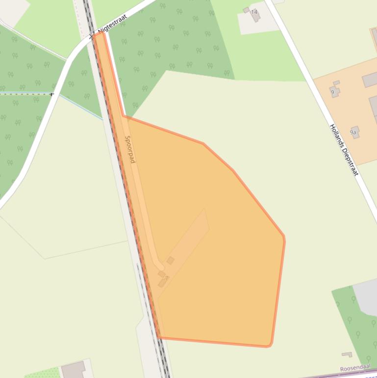 Kaart van postcodegebied 4709PK.