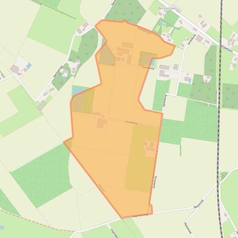 Kaart van postcodegebied 4709PS.