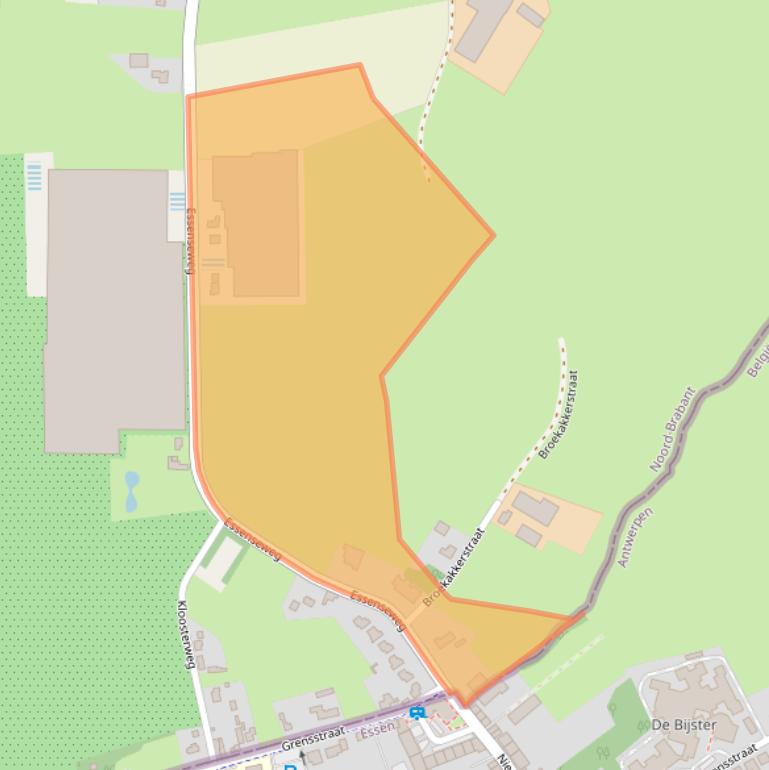 Kaart van postcodegebied 4709RB.