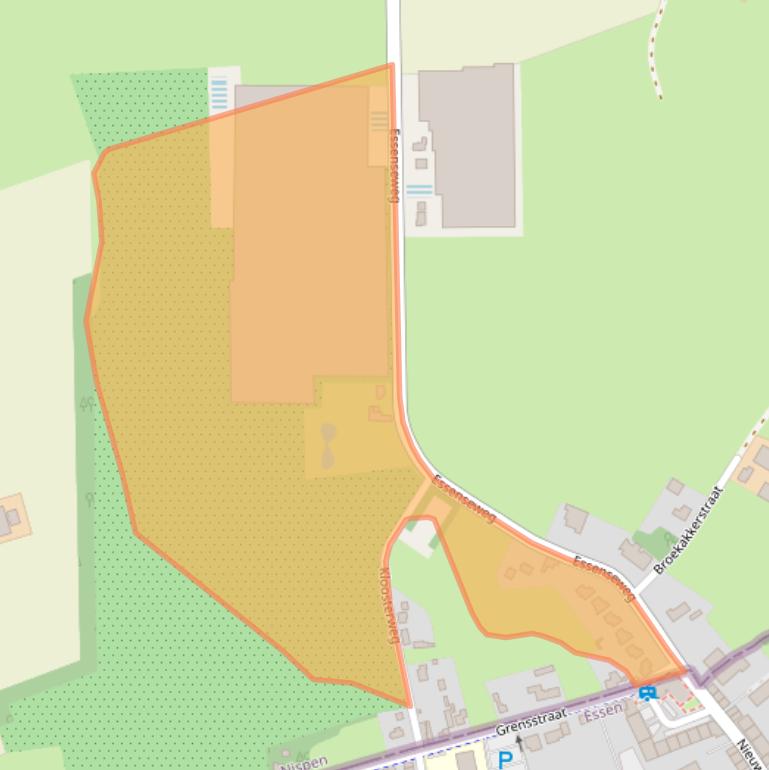 Kaart van postcodegebied 4709RC.