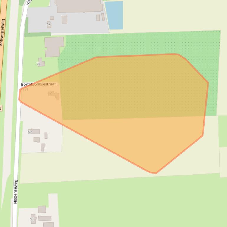 Kaart van postcodegebied 4709RL.