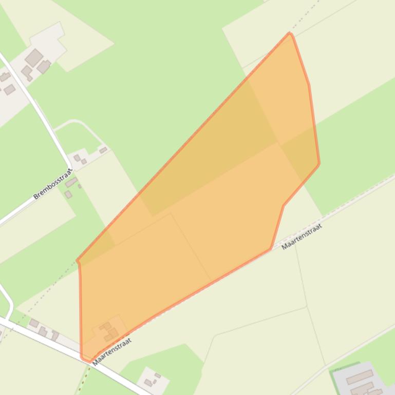 Kaart van postcodegebied 4709RX.