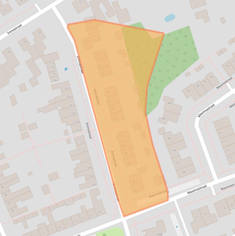 Kaart van postcodegebied 4711AZ.